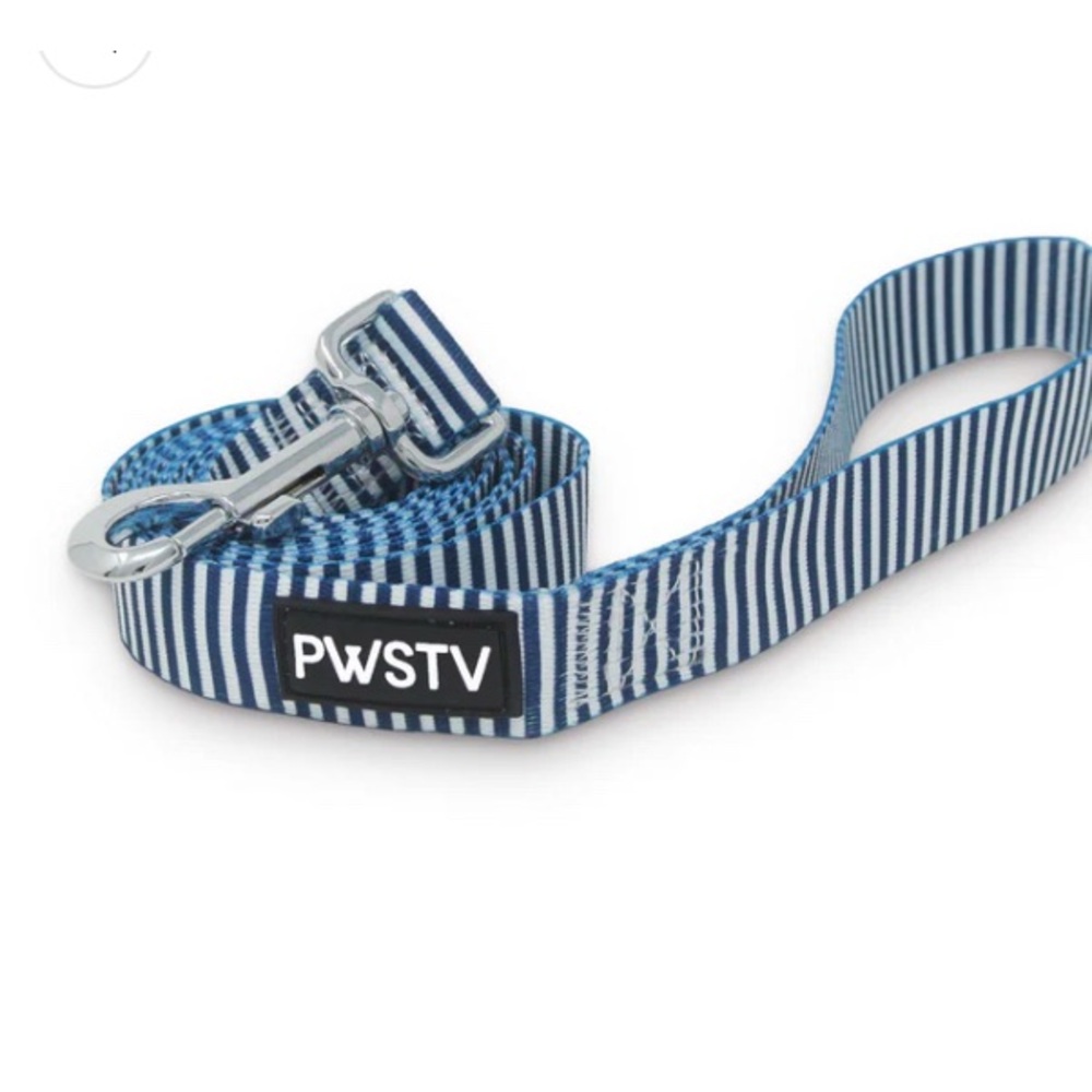 Pawsitive Navy Stripes Dog Leash
